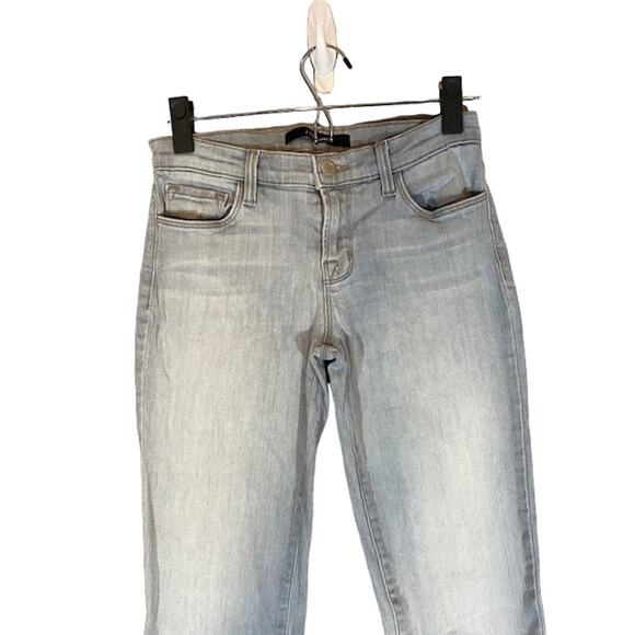 J Brand Light Wash Rail Illusion Skinny Denim Jeans Women Sz 26 - Picture 5 of 10